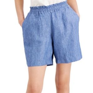 100% Linen Women's Pull-On Shorts, Created for Macy's